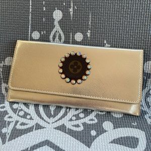 Keep It Gypsy Gold Upcycled Skinny Wallet
